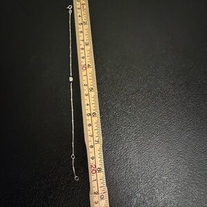 Delicate Sterling Silver Chain Anklet